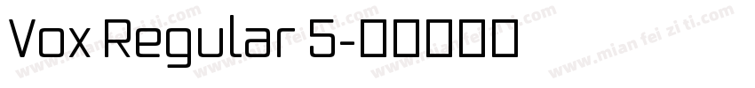 Vox Regular 5字体转换